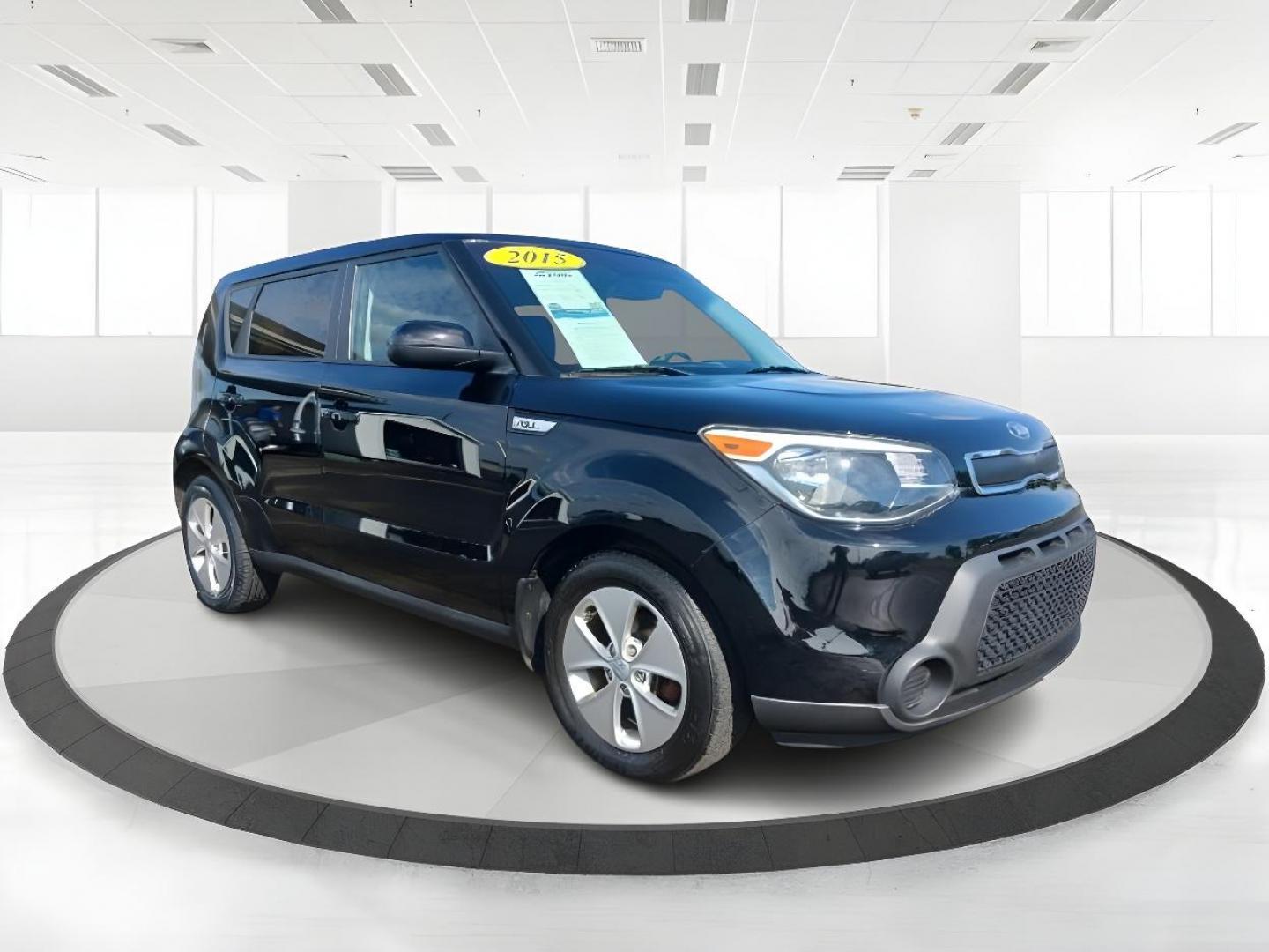 2015 Shadow Black Kia Soul (KNDJN2A2XF7) with an 1.6L L4 DOHC 16V engine, located at 1951 S Dayton Lakeview Rd., New Carlisle, OH, 45344, (937) 908-9800, 39.890999, -84.050255 - Photo#0