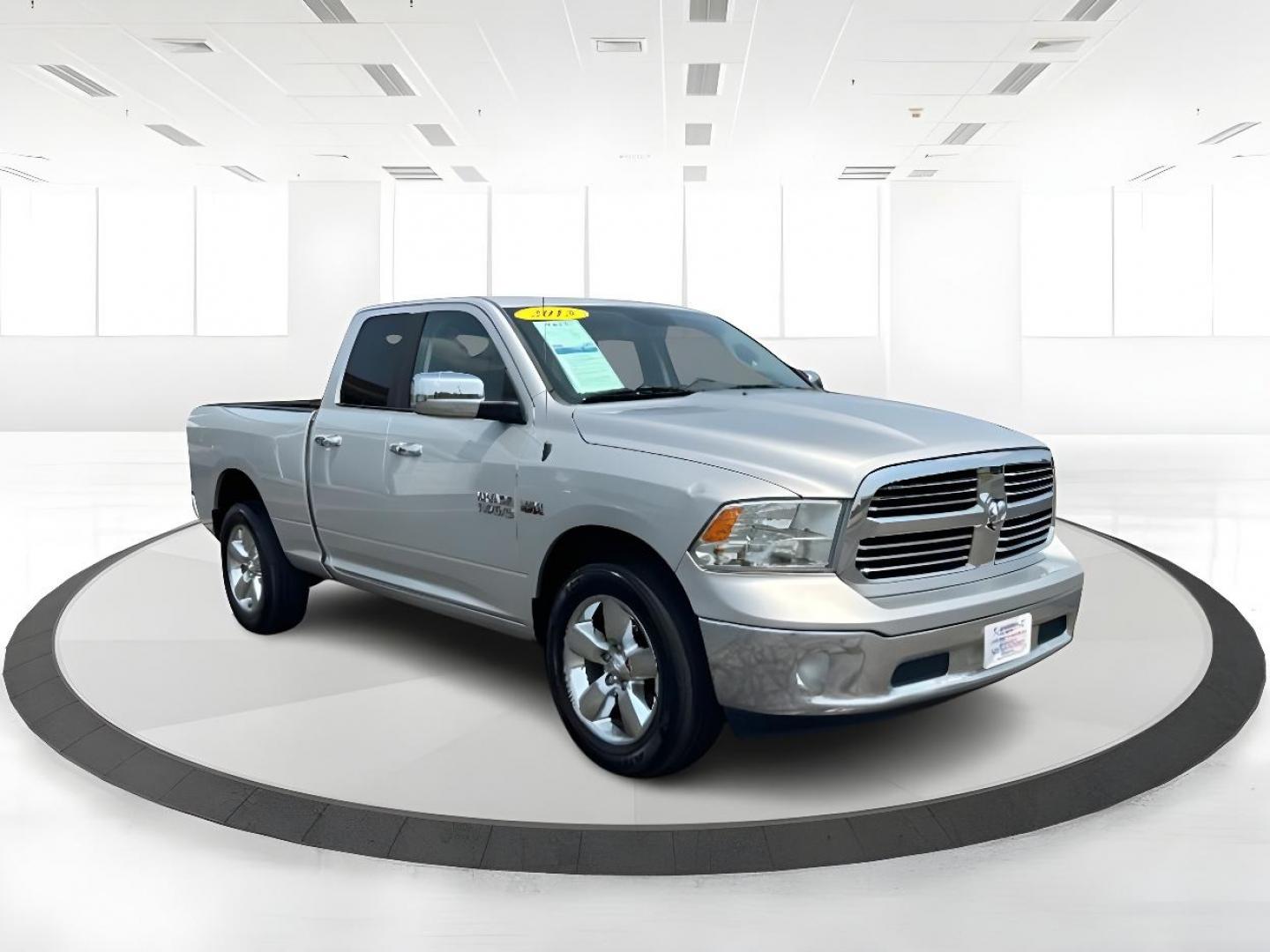 2015 Silver RAM 1500 SLT Quad Cab 4WD (1C6RR7GT6FS) with an 5.7L V8 OHV 16V engine, 8-Speed Automatic transmission, located at 1951 S Dayton Lakeview Rd., New Carlisle, OH, 45344, (937) 908-9800, 39.890999, -84.050255 - Photo#0