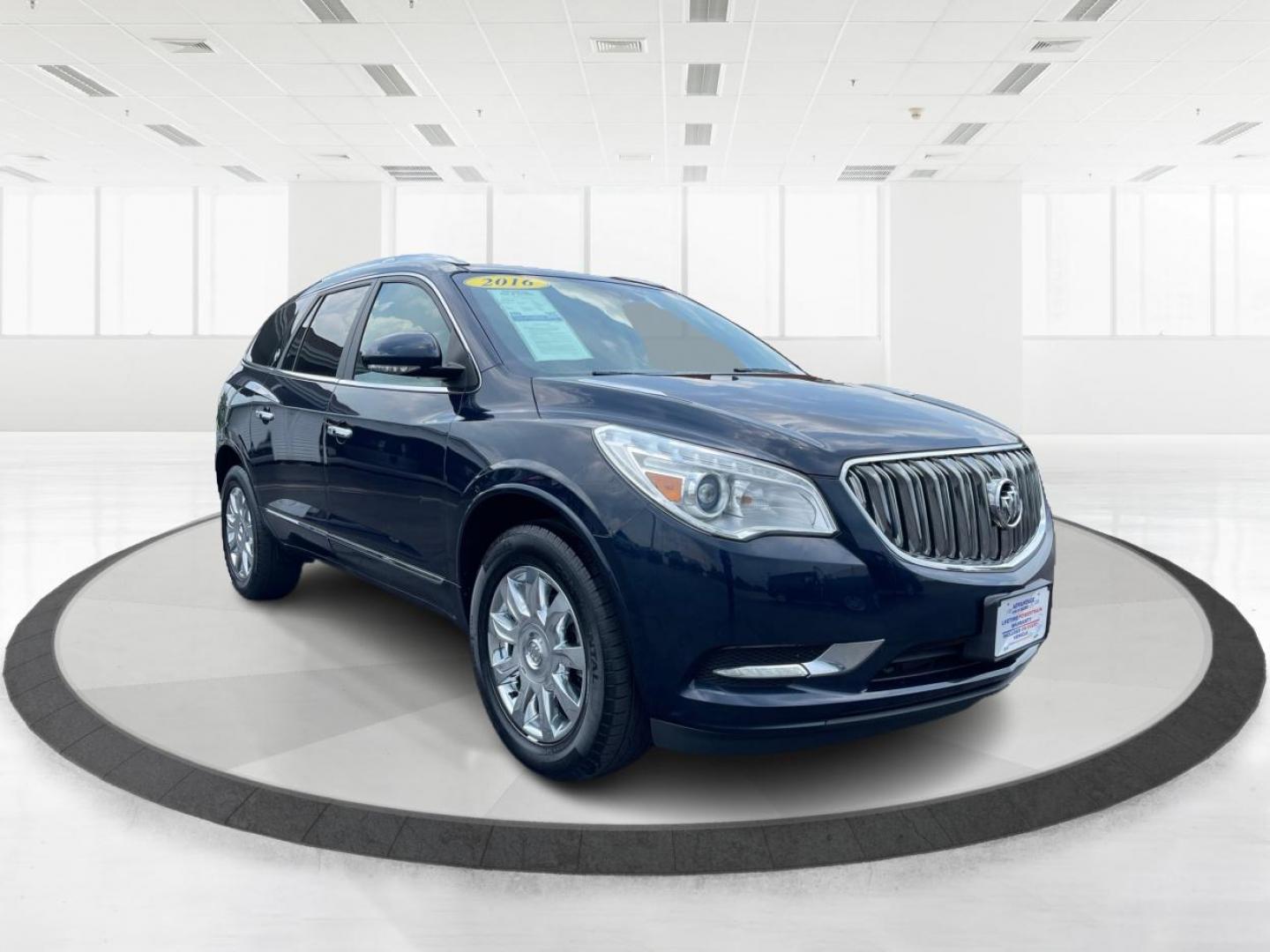 2016 Dark Sapphire Blue Metallic Buick Enclave Leather FWD (5GAKRBKD1GJ) with an 3.6L V6 DOHC 24V engine, 6-Speed Automatic Overdrive transmission, located at 1951 S Dayton Lakeview Rd., New Carlisle, OH, 45344, (937) 908-9800, 39.890999, -84.050255 - Photo#0