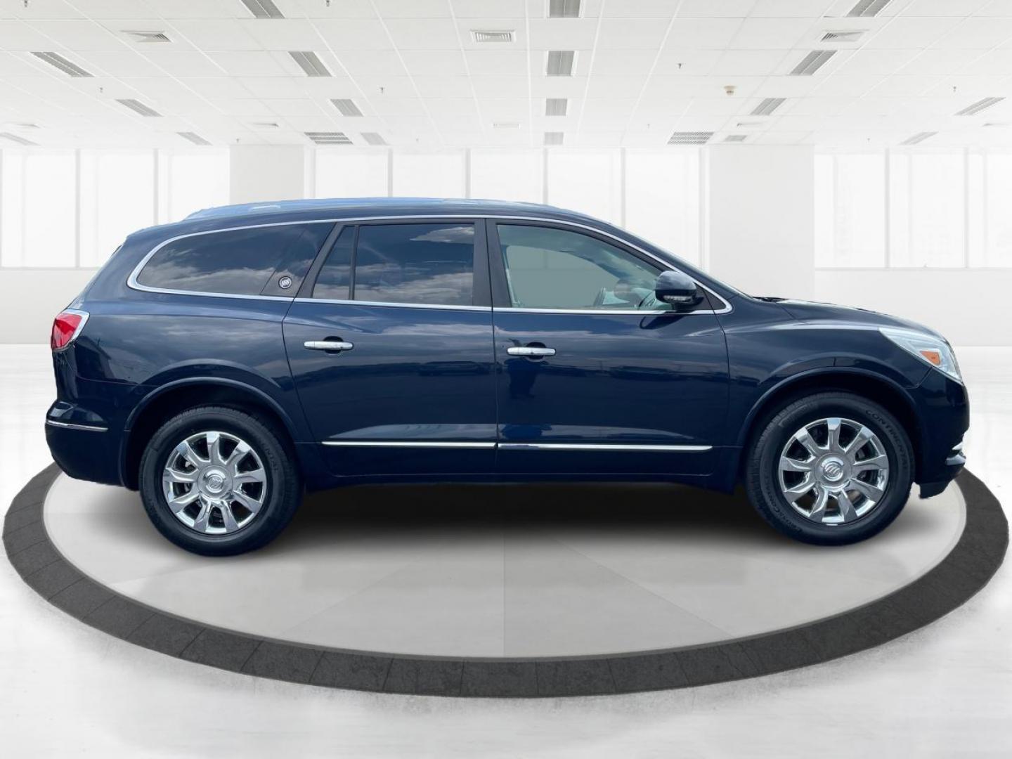 2016 Dark Sapphire Blue Metallic Buick Enclave Leather FWD (5GAKRBKD1GJ) with an 3.6L V6 DOHC 24V engine, 6-Speed Automatic Overdrive transmission, located at 1951 S Dayton Lakeview Rd., New Carlisle, OH, 45344, (937) 908-9800, 39.890999, -84.050255 - Photo#1