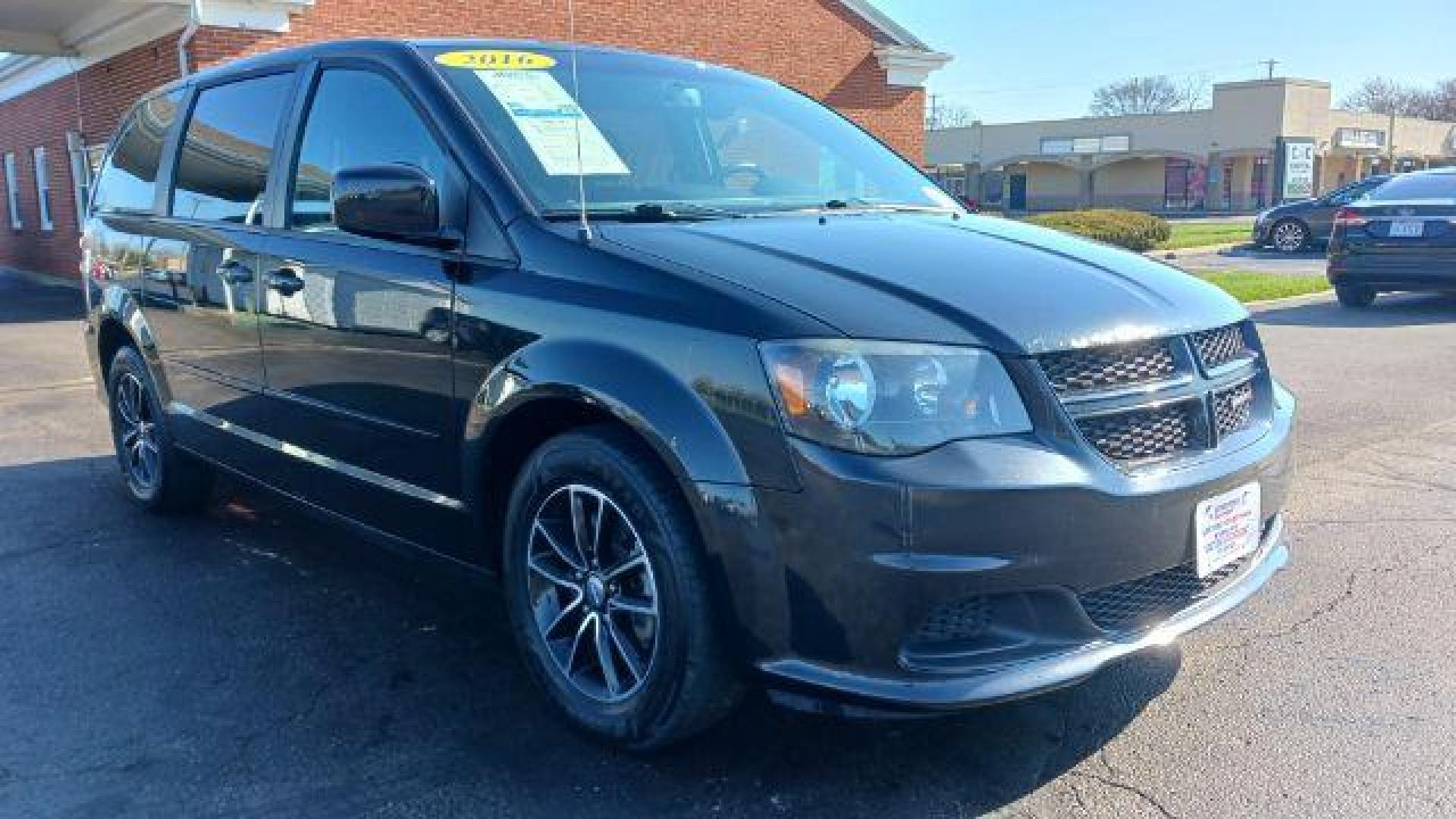 2016 Brilliant Black Crystal Pearl Coat Dodge Grand Caravan SE (2C4RDGBG0GR) with an 3.6L V6 DOHC 24V engine, 6-Speed Automatic transmission, located at 4508 South Dixie Dr, Moraine, OH, 45439, (937) 908-9800, 39.689976, -84.218452 - Photo#0