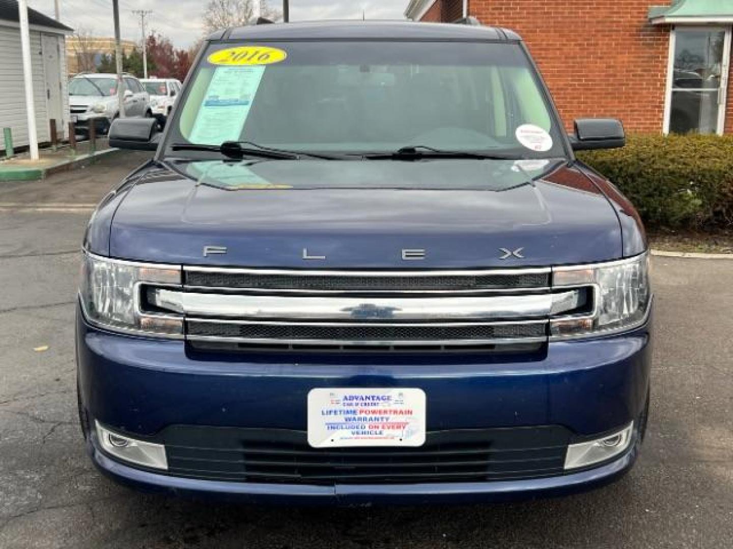 2016 Kona Blue Metallic Ford Flex SEL AWD (2FMHK6C86GB) with an 3.5L V6 DOHC 24V engine, 6-Speed Automatic Overdrive transmission, located at 1184 Kauffman Ave, Fairborn, OH, 45324, (937) 908-9800, 39.807072, -84.030914 - Photo#1