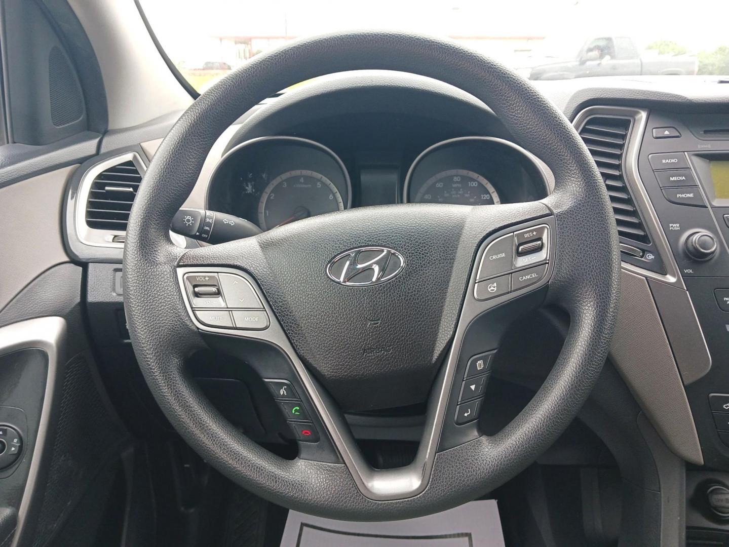 2016 Mineral Gray Hyundai Santa Fe Sport 2.4 FWD (5XYZT3LB2GG) with an 2.4L L4 DOHC 16V engine, 6-Speed Automatic transmission, located at 1184 Kauffman Ave, Fairborn, OH, 45324, (937) 908-9800, 39.807072, -84.030914 - Photo#15