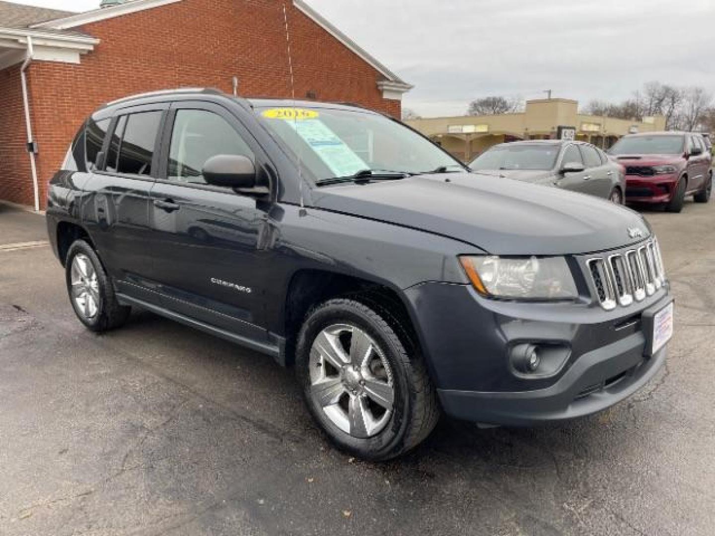 2016 Blue Jeep Compass Sport 4WD (1C4NJDBB5GD) with an 2.4L L4 DOHC 16V engine, located at 1230 East Main St, Xenia, OH, 45385, (937) 908-9800, 39.688026, -83.910172 - Photo#0