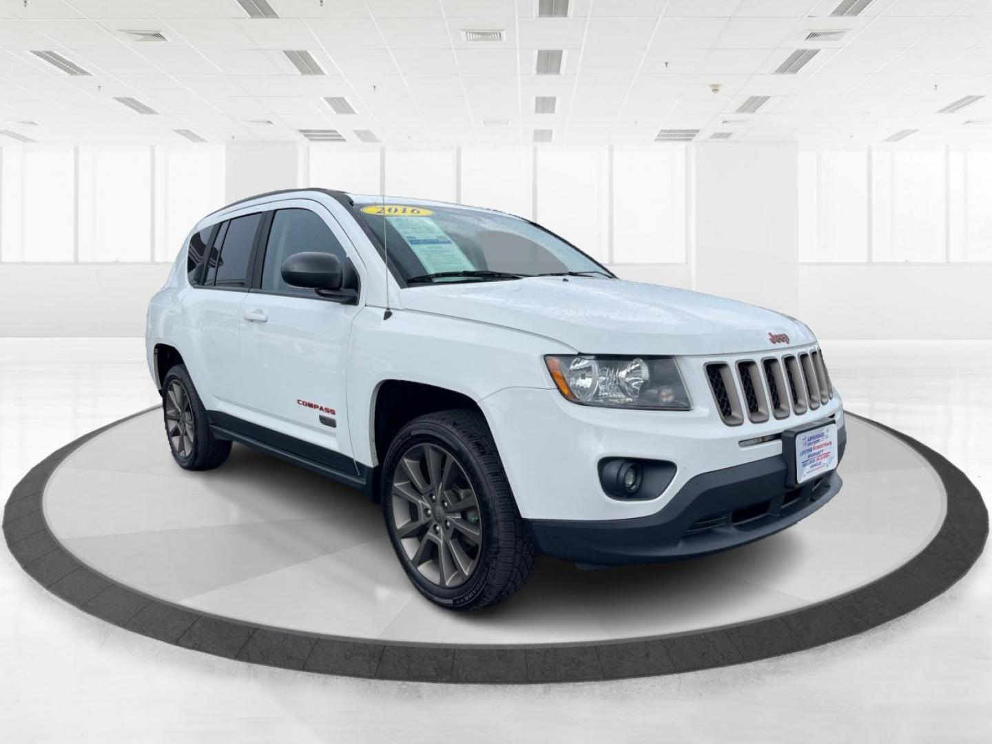 2016 Jeep Compass Sport FWD (1C4NJCBBXGD) with an 2.4L L4 DOHC 16V engine, located at 1230 East Main St, Xenia, OH, 45385, (937) 908-9800, 39.688026, -83.910172 - 2016 Jeep Compass Sport FWD - Photo#0