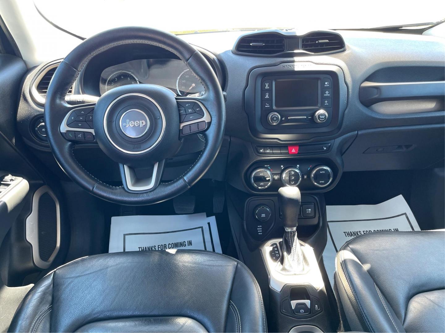 2016 Jetset Blue Jeep Renegade (ZACCJBDT0GP) with an 2.4L L4 DOHC 16V engine, 9-Speed Automatic transmission, located at 1230 East Main St, Xenia, OH, 45385, (937) 908-9800, 39.688026, -83.910172 - Photo#19