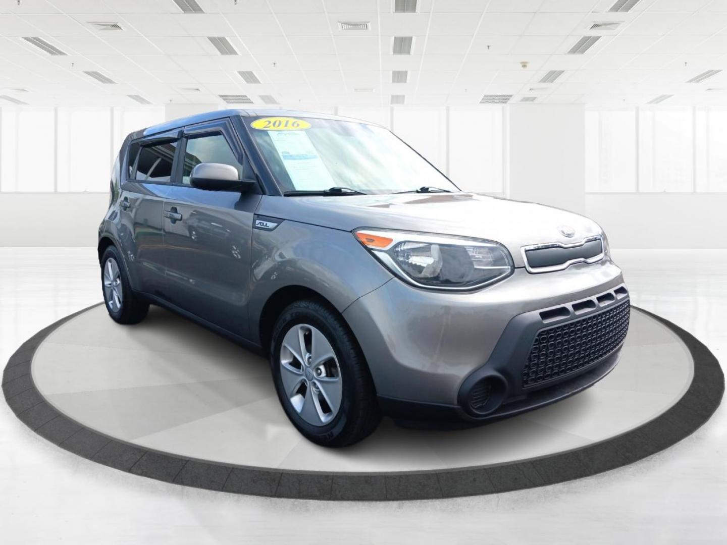 2016 Titanium Gray Kia Soul Base 6A (KNDJN2A23G7) with an 1.6L L4 DOHC 16V engine, 6-Speed Automatic transmission, located at 1184 Kauffman Ave, Fairborn, OH, 45324, (937) 908-9800, 39.807072, -84.030914 - Photo#0