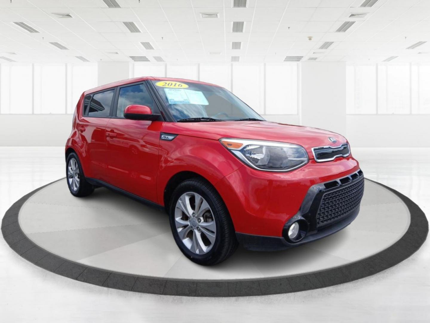 2016 Inferno Red Kia Soul + (KNDJP3A50G7) with an 2.0L L4 DOHC 16V engine, 6A transmission, located at 401 Woodman Dr, Riverside, OH, 45431, (937) 908-9800, 39.760899, -84.123421 - Photo#0