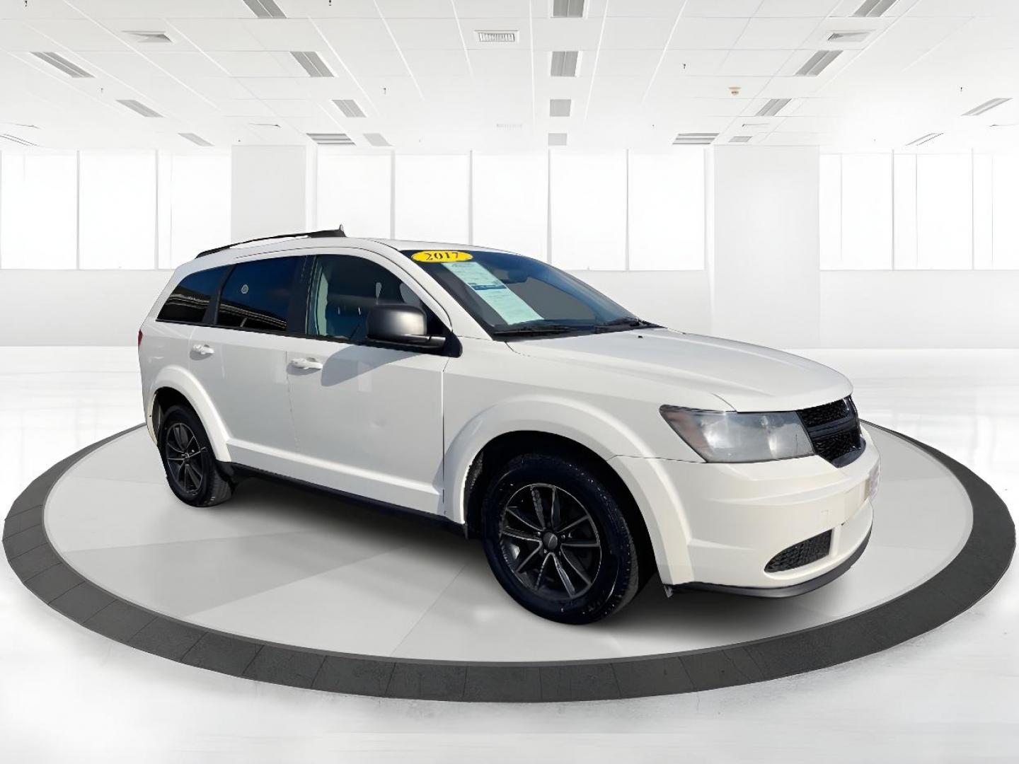 2017 Whtie Noise Tri-Coat Dodge Journey SE (3C4PDCAB5HT) with an 2.4L L4 DOHC 16V engine, 4-Speed Automatic transmission, located at 1184 Kauffman Ave, Fairborn, OH, 45324, (937) 908-9800, 39.807072, -84.030914 - Photo#0