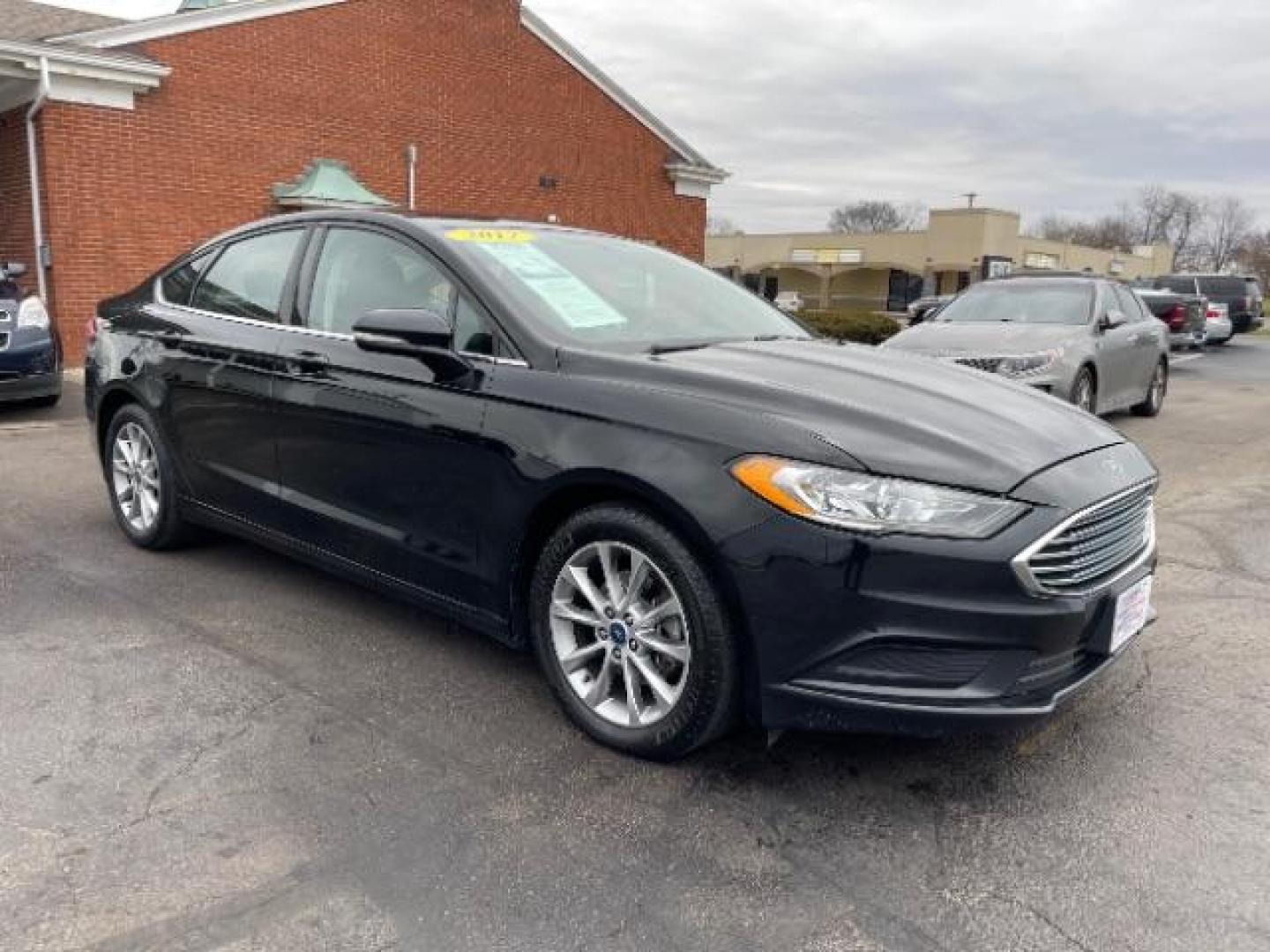 2017 Shadow Black Ford Fusion SE (3FA6P0HD7HR) with an 1.5L L4 DOHC 16V engine, 6-Speed Automatic transmission, located at 401 Woodman Dr, Riverside, OH, 45431, (937) 908-9800, 39.760899, -84.123421 - Photo#0