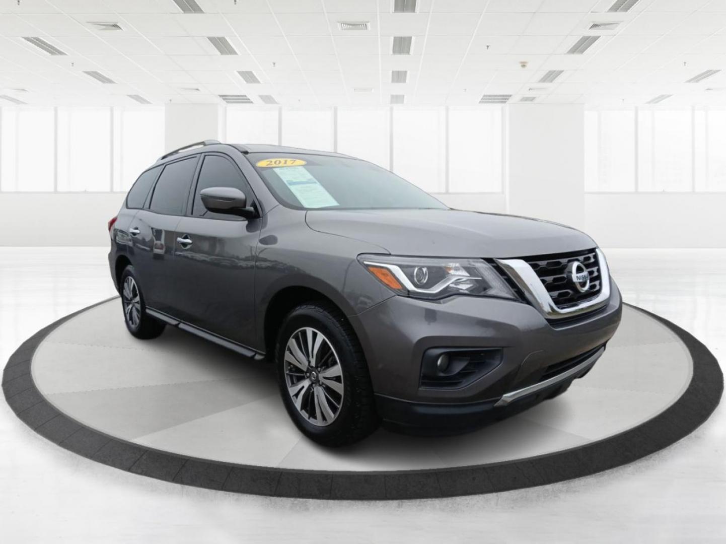 2017 Gun Metallic Nissan Pathfinder Platinum 2WD (5N1DR2MN9HC) with an 3.5L V6 DOHC 24V engine, CVT transmission, located at 1951 S Dayton Lakeview Rd., New Carlisle, OH, 45344, (937) 908-9800, 39.890999, -84.050255 - Photo#0