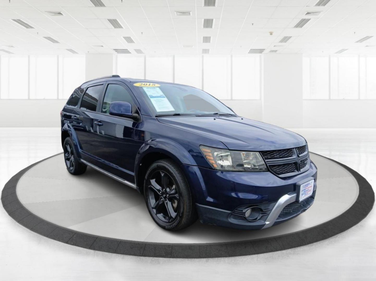 2018 Contusion Blue Pearl Coat Dodge Journey Crossroad FWD (3C4PDCGG2JT) with an 3.6L V6 DOHC 24V engine, 4A transmission, located at 1230 East Main St, Xenia, OH, 45385, (937) 908-9800, 39.688026, -83.910172 - Photo#0