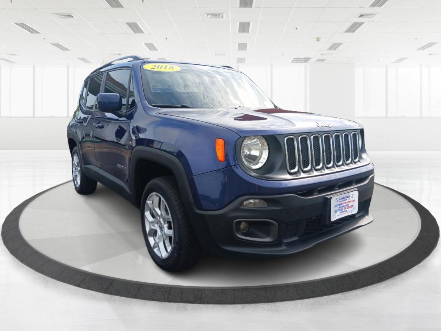 2018 Jetset Blue /Black, premium cloth Jeep Renegade (ZACCJBBB6JP) with an 2.4L L4 DOHC 16V engine, Automatic transmission, located at 880 E. National Road, Vandalia, OH, 45377, (937) 908-9800, 39.891918, -84.183594 - Photo#5