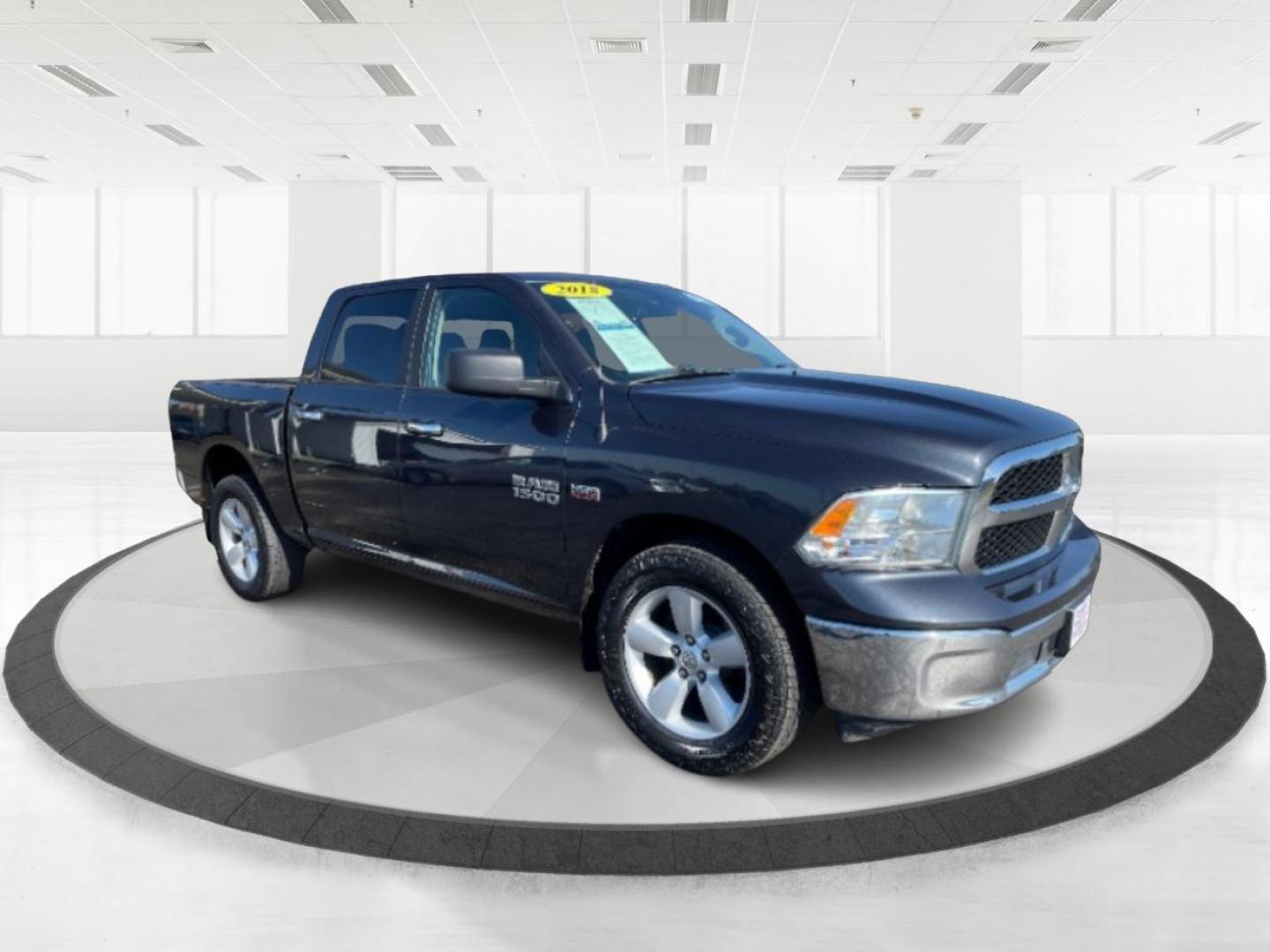 2018 Gray RAM 1500 SLT Crew Cab SWB 4WD (1C6RR7LT8JS) with an 5.7L V8 OHV 16V engine, 8A transmission, located at 1099 N County Rd 25A , Troy, OH, 45373, (937) 908-9800, 40.057079, -84.212883 - Photo#0