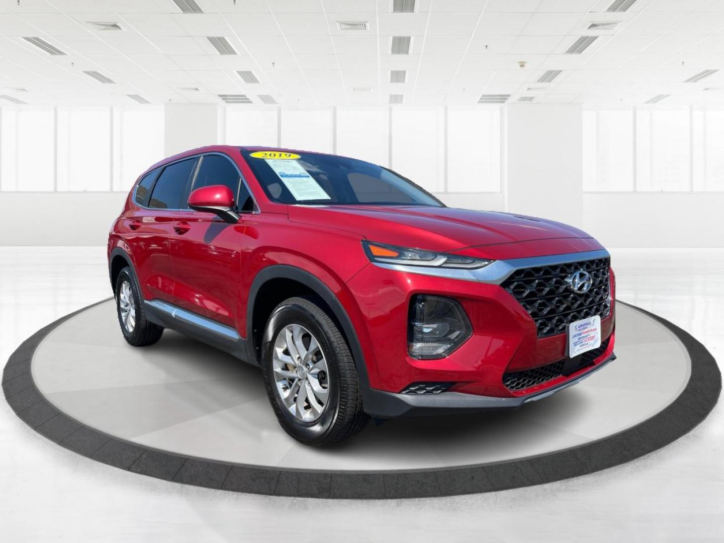 2019 Scarlet Red Hyundai Santa Fe (5NMS2CAD9KH) with an 2.4L L4 DOHC 16V engine, 8-Speed Automatic transmission, located at 1230 East Main St, Xenia, OH, 45385, (937) 908-9800, 39.688026, -83.910172 - Photo#0