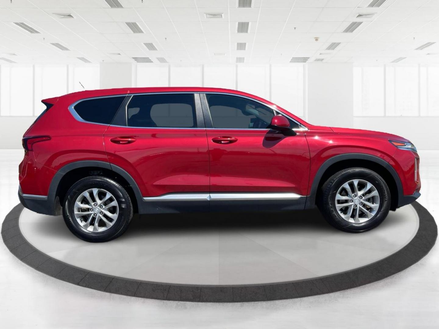 2019 Scarlet Red Hyundai Santa Fe (5NMS2CAD9KH) with an 2.4L L4 DOHC 16V engine, 8-Speed Automatic transmission, located at 1230 East Main St, Xenia, OH, 45385, (937) 908-9800, 39.688026, -83.910172 - Photo#1