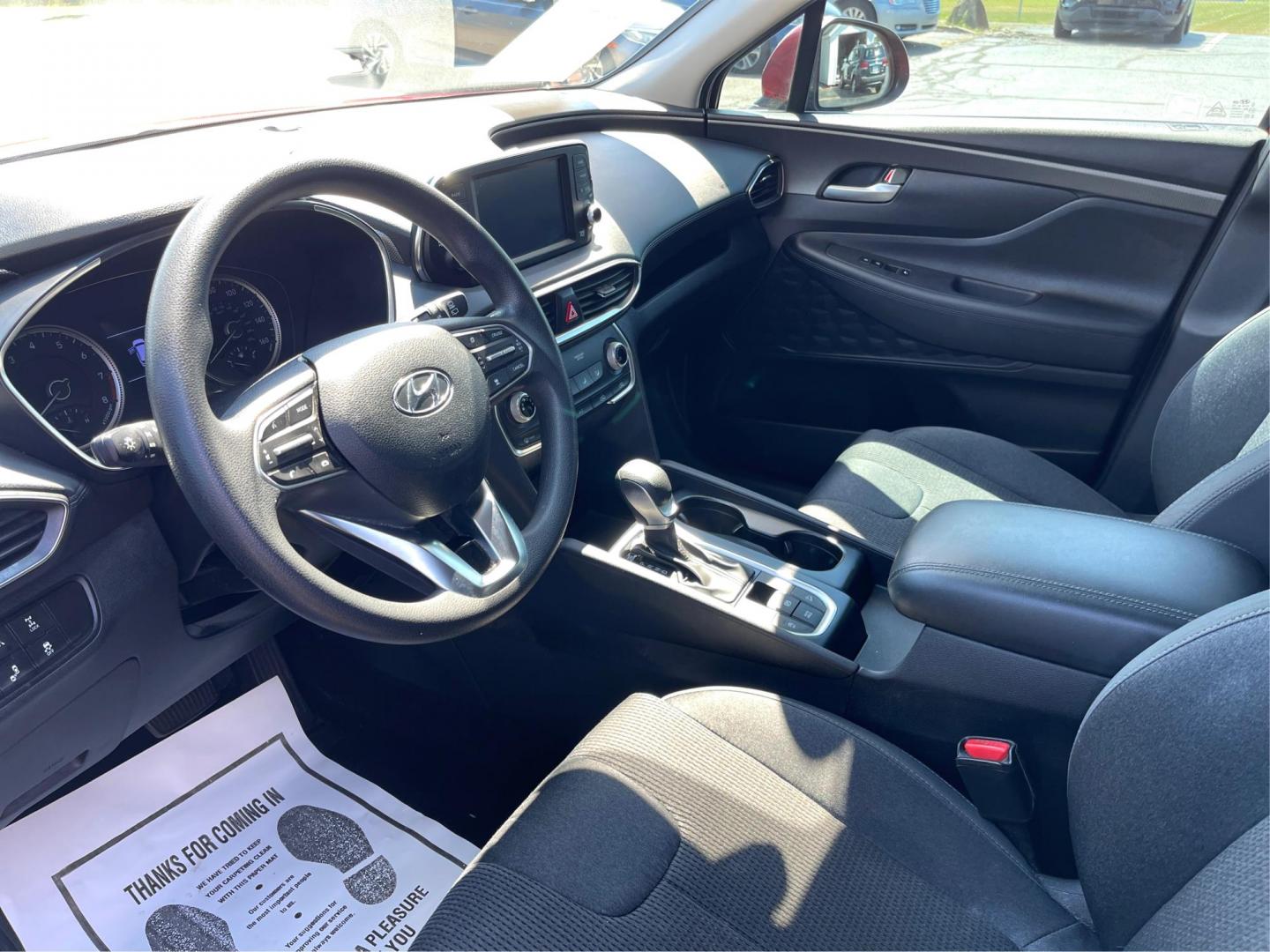 2019 Scarlet Red Hyundai Santa Fe SE 2.4 AWD (5NMS2CAD9KH) with an 2.4L L4 DOHC 16V engine, 8A transmission, located at 880 E. National Road, Vandalia, OH, 45377, (937) 908-9800, 39.891918, -84.183594 - Photo#8